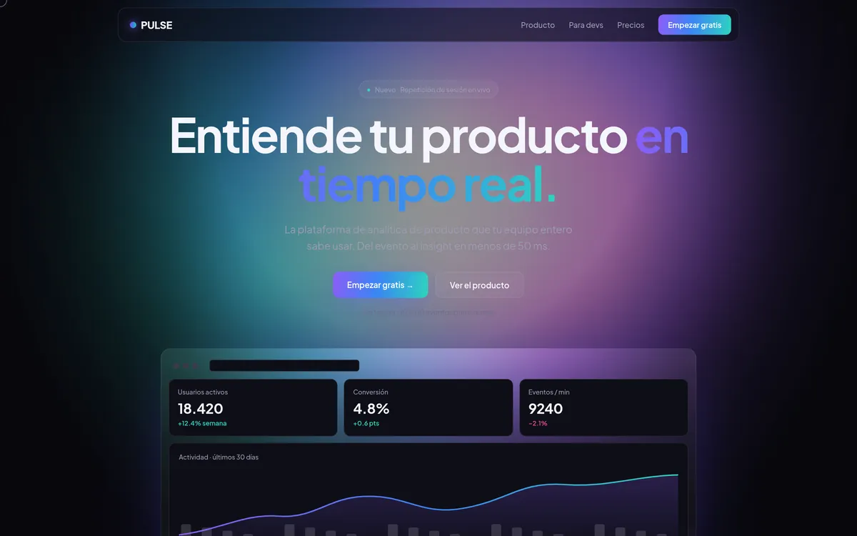 Diseño web — Pulse