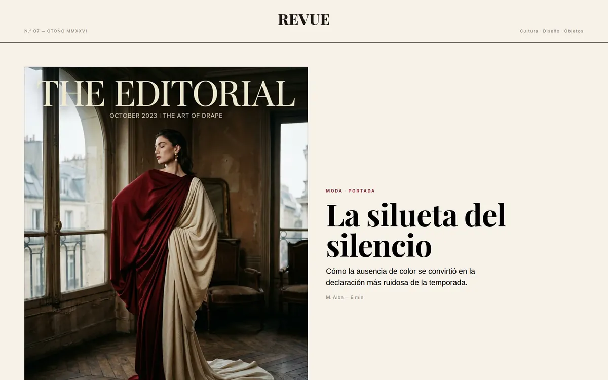 Diseño web — Revue